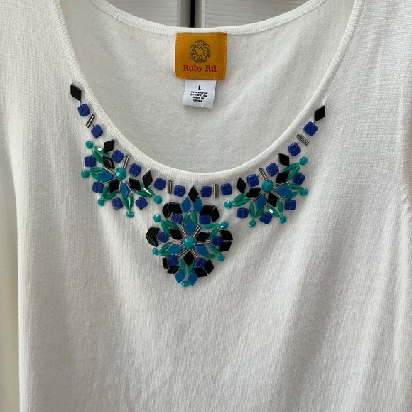 Ruby Road beaded tank - Picture 3 of 3